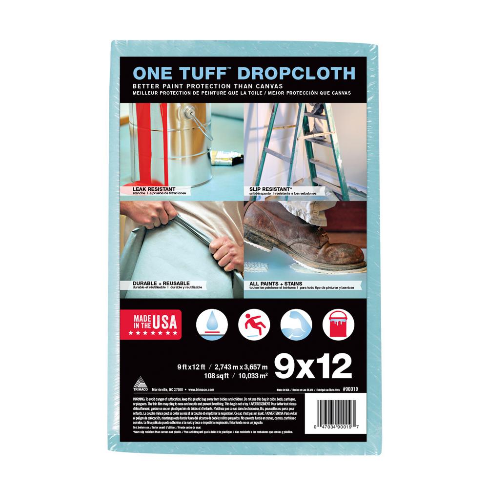 HDX 9 ft. x 12 ft. 2 mil Drop ClothDCHD2 The Home Depot