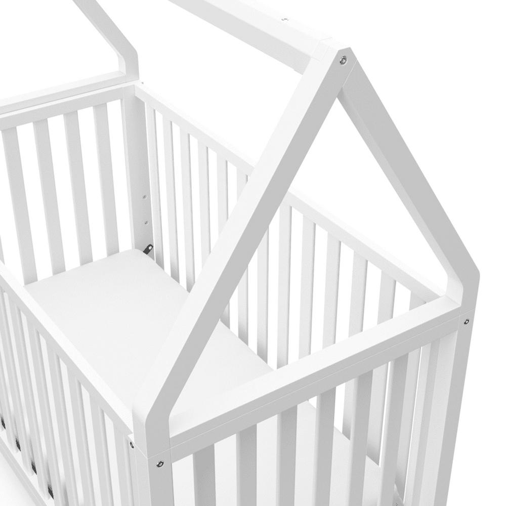 Storkcraft Storkcraft Orchard 5 In 1 Convertible Canopy Crib White