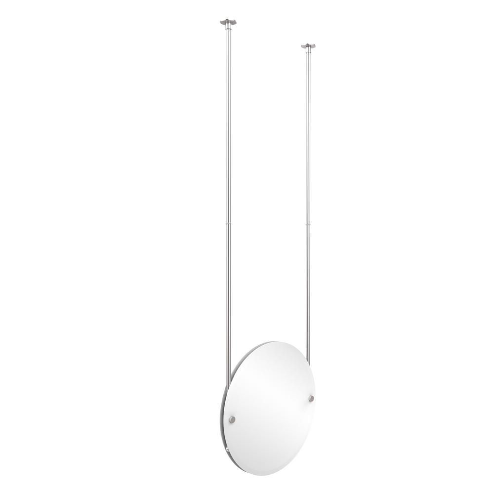 Allied Brass Frameless Round Ceiling Hung Mirror with Beveled EdgeCH90PC The Home Depot