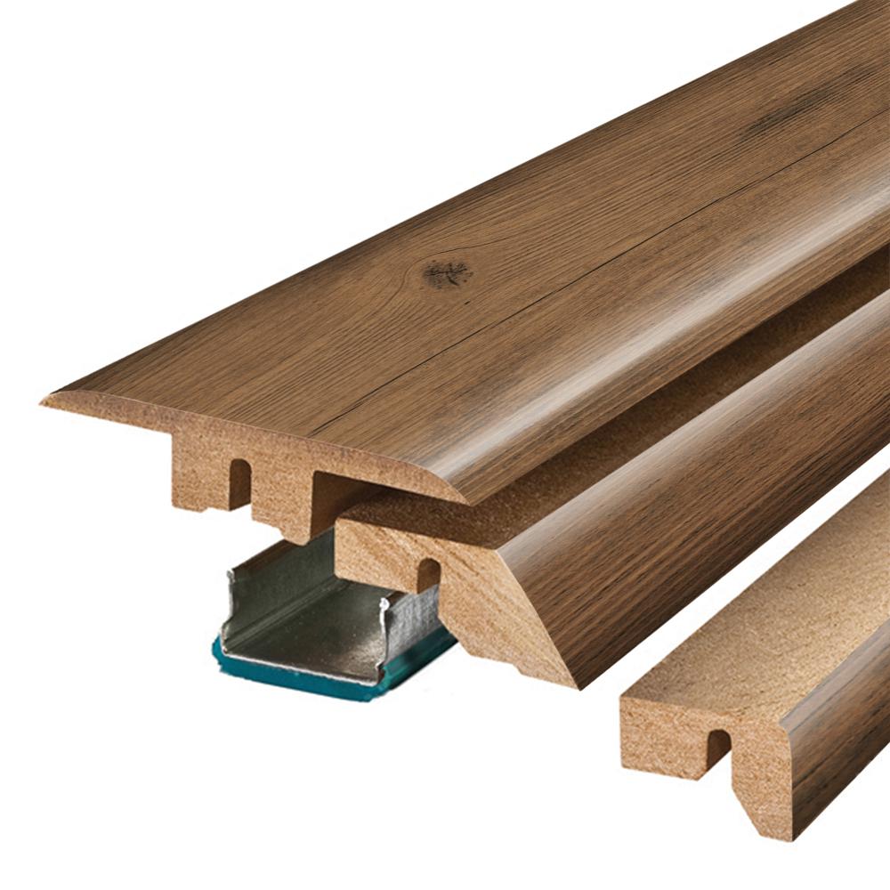 Pergo Balcony Brown Wood 3 4 In Thick X 2 1 8 Wide 78 Length Laminate Molding