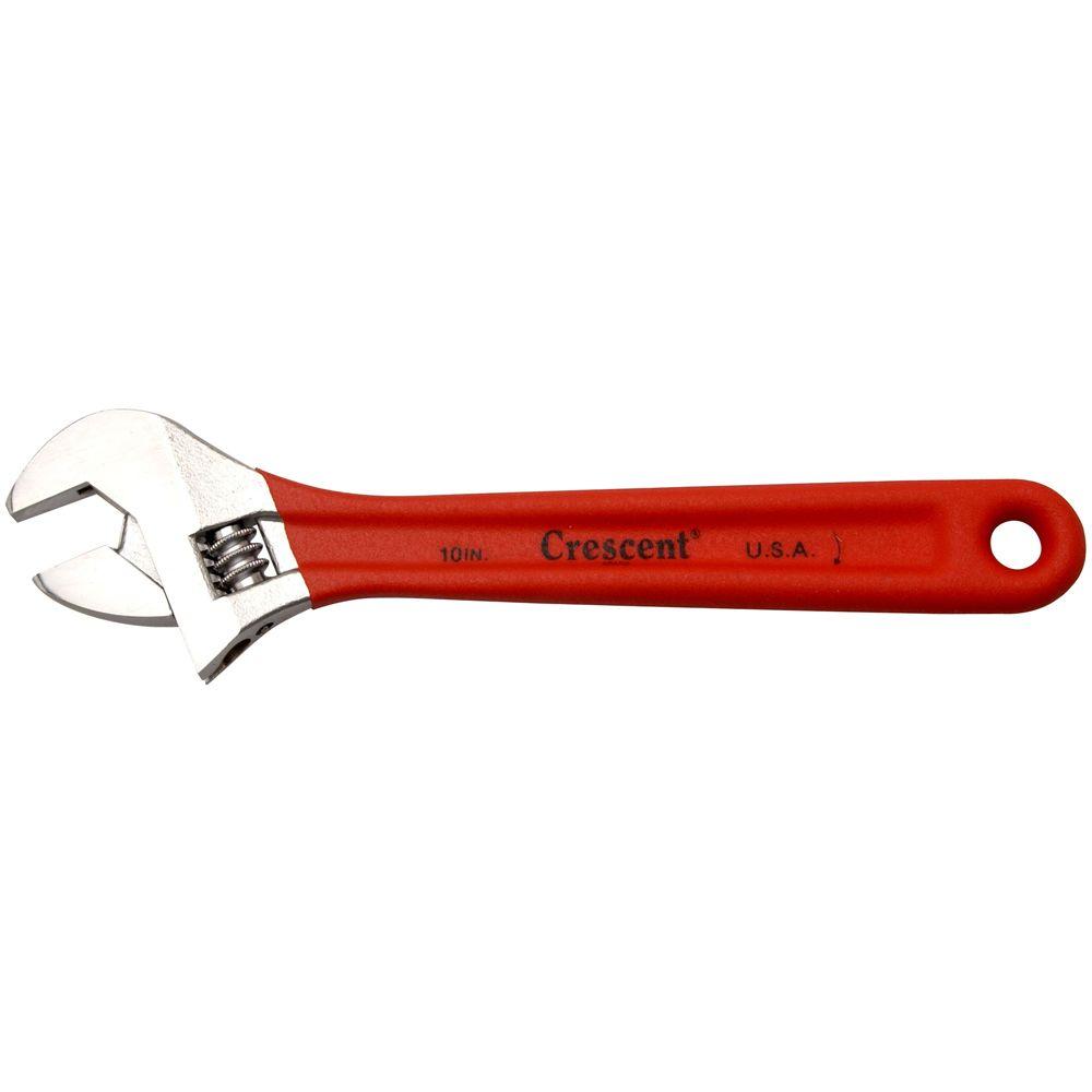 Crescent 10 in. Adjustable Wrench with Cushion Grip-AC110CV - The Home ...