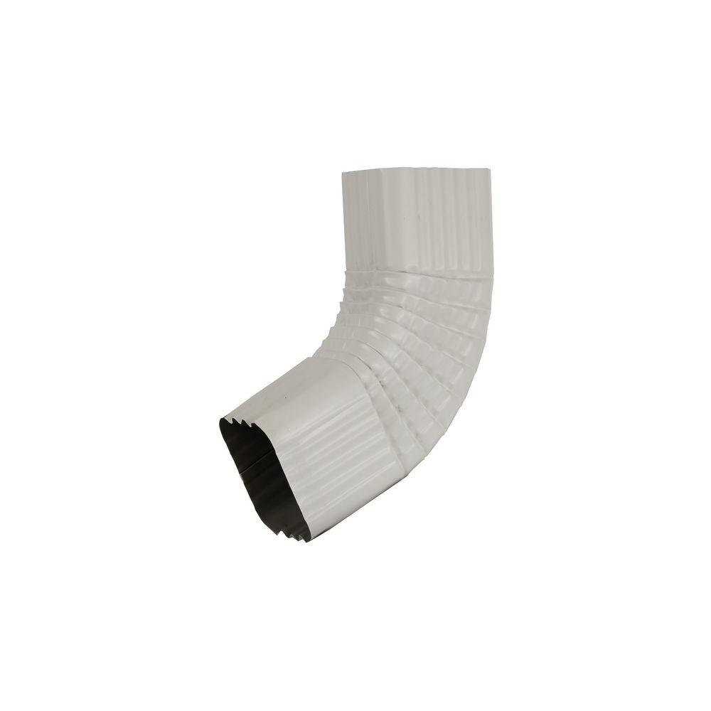 Amerimax Home Products 3 In. X 4 In. White Aluminum Downspout 30 Degree ...