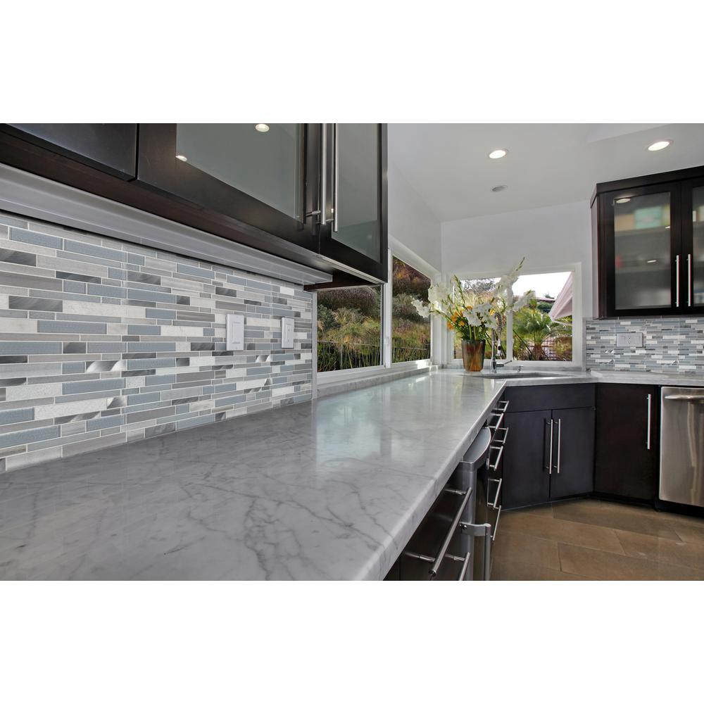 Msi Harlow Interlocking 12 In X 8mm Gl Stone Metal Mesh Mounted Mosaic Tile 10 Sq Ft Case Msi Harlow Interlocking 12 In X 8mm Gl Stone Metal Mesh Mounted Mosaic Tile 10 Sq Ft Case