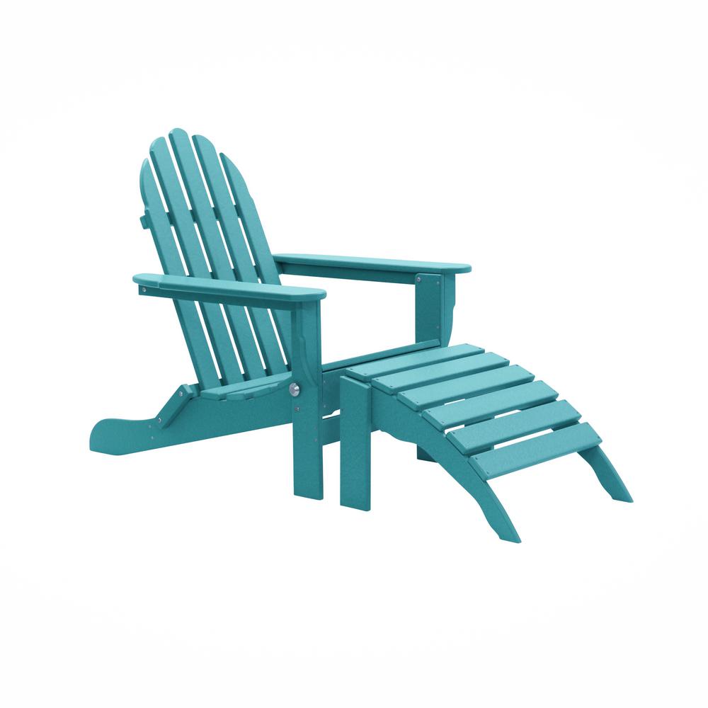 Durogreen Icon Bright Red Recycled Plastic Folding Adirondack