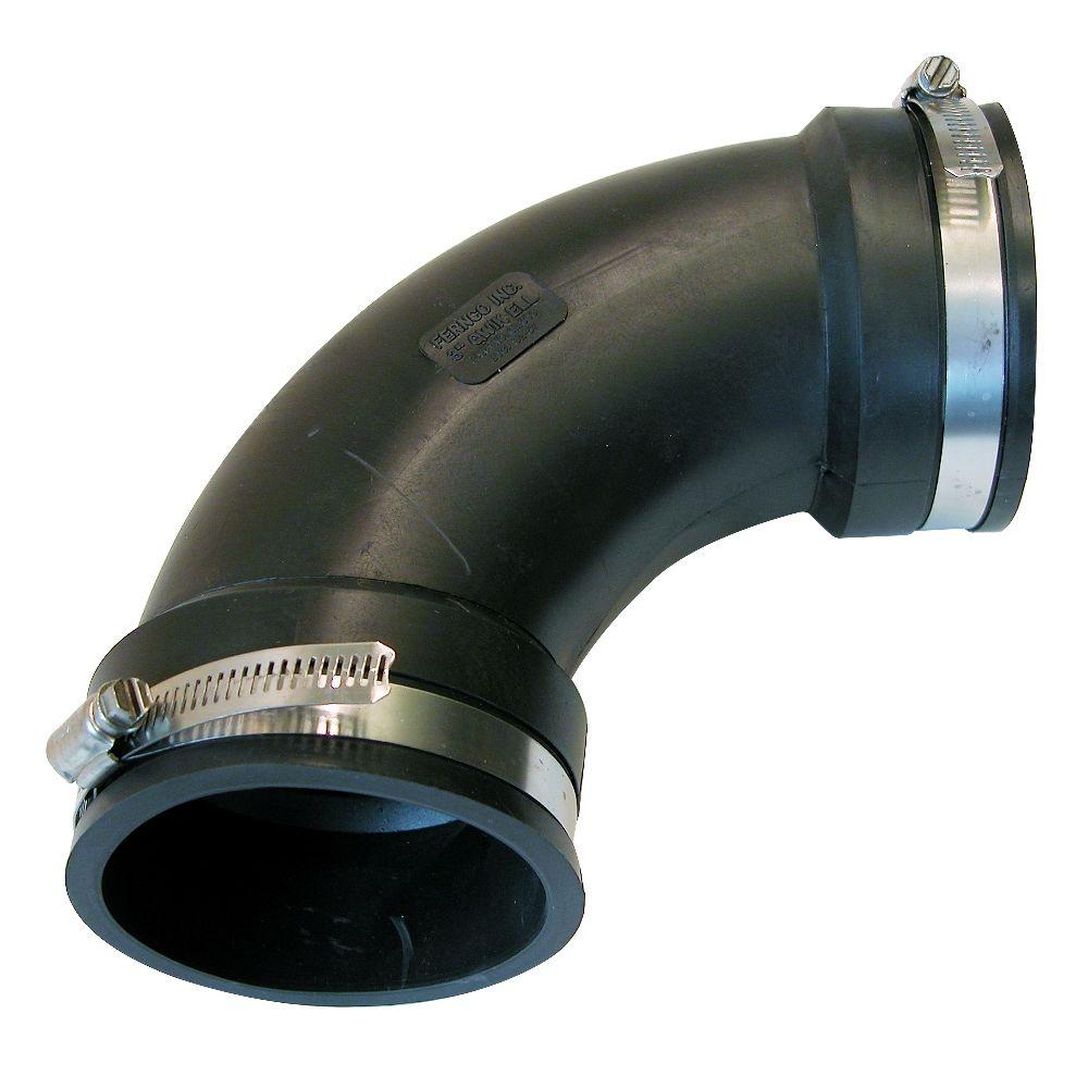 48072LT 4 Spg x Hub 90 Street Long Turn Elbow PVC
