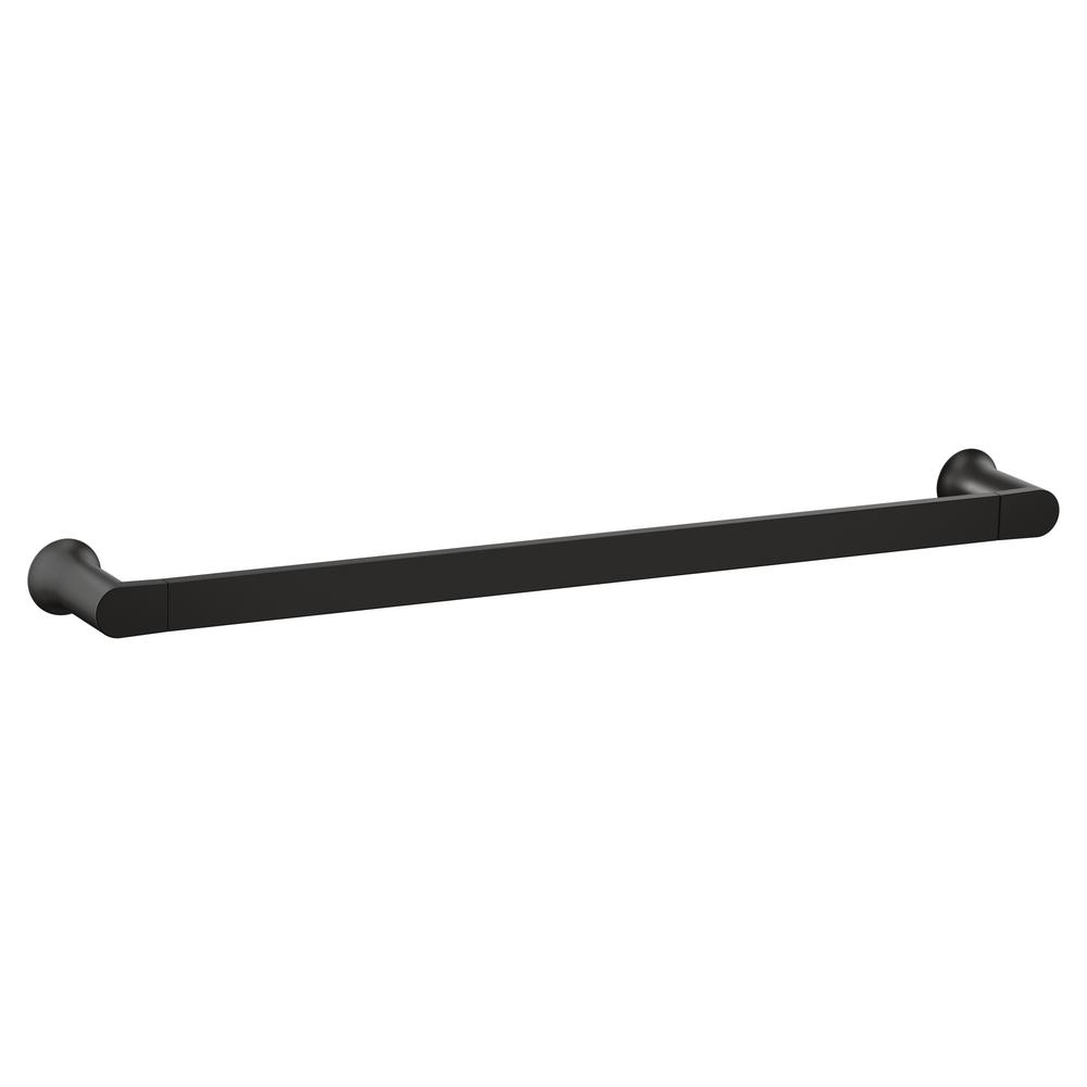 MOEN Genta 24 in. Towel Bar in Matte Black-BH3824BL - The Home Depot