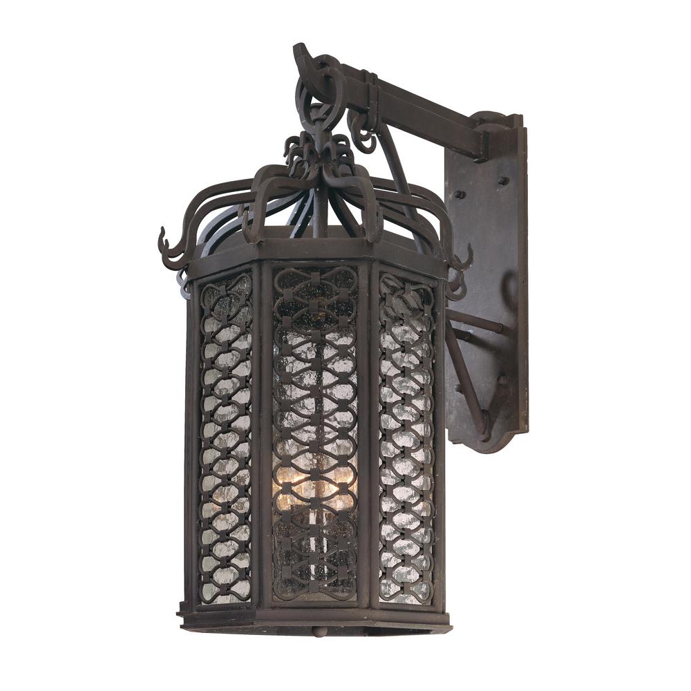 Troy Lighting Los Olivos 4 Light Old Iron Outdoor Wall Mount Lantern Troy Lighting Los Olivos 4 Light Old Iron Outdoor Wall Mount Lantern