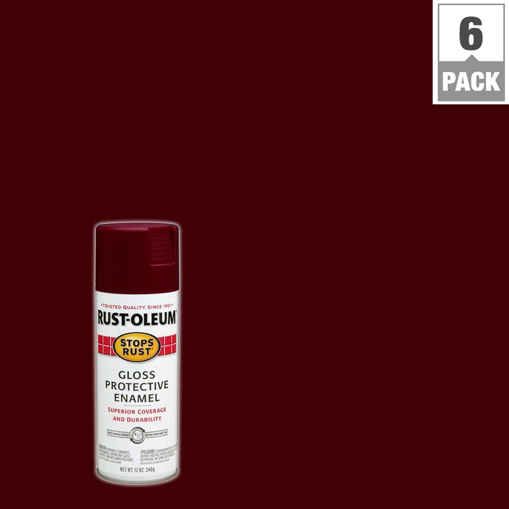 RustOleum Stops Rust 12 oz. Gloss Merlot Protective Enamel Spray Paint