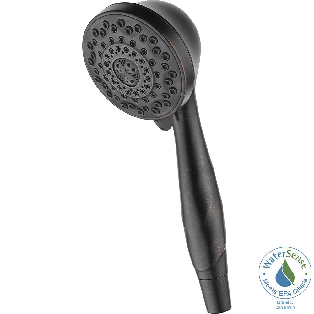 Delta 7Spray Hand Shower with Pause in Bronze59426RBPK The Home Depot