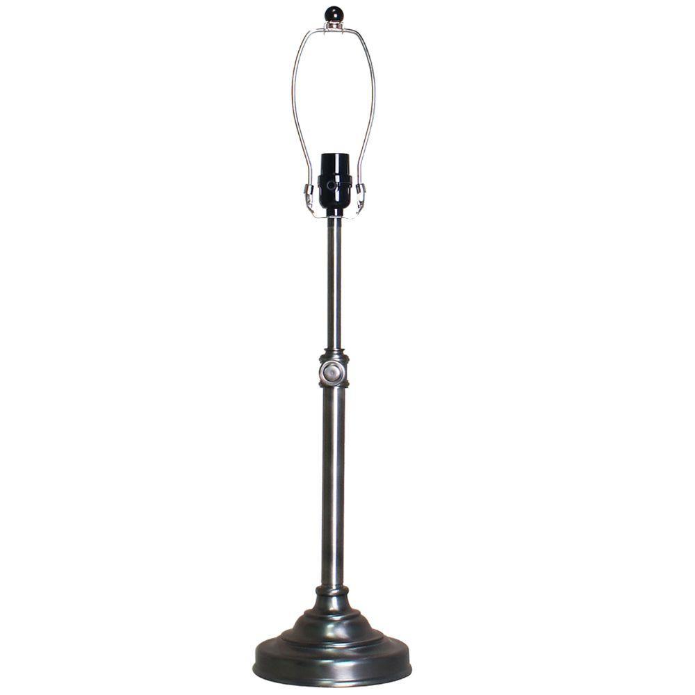 Hampton Bay Mix & Match 24 in. to 31 in. Adjustable Height Matte Gun Metal Table Base - Title 20 was $37.97 now $19.45 (49.0% off)