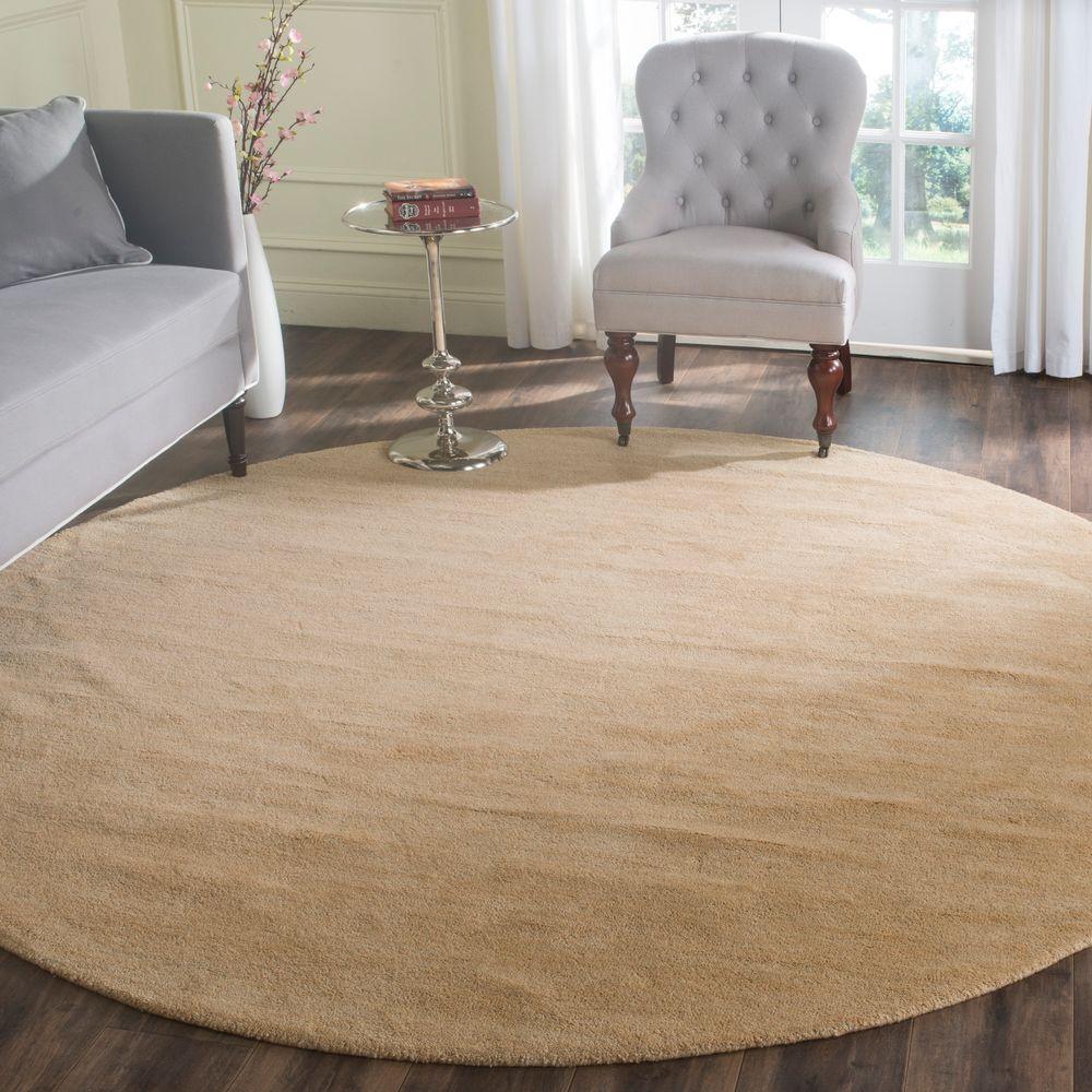 Safavieh Himalaya Beige 8 ft. x 8 ft. Round Area RugHIM610E8R The