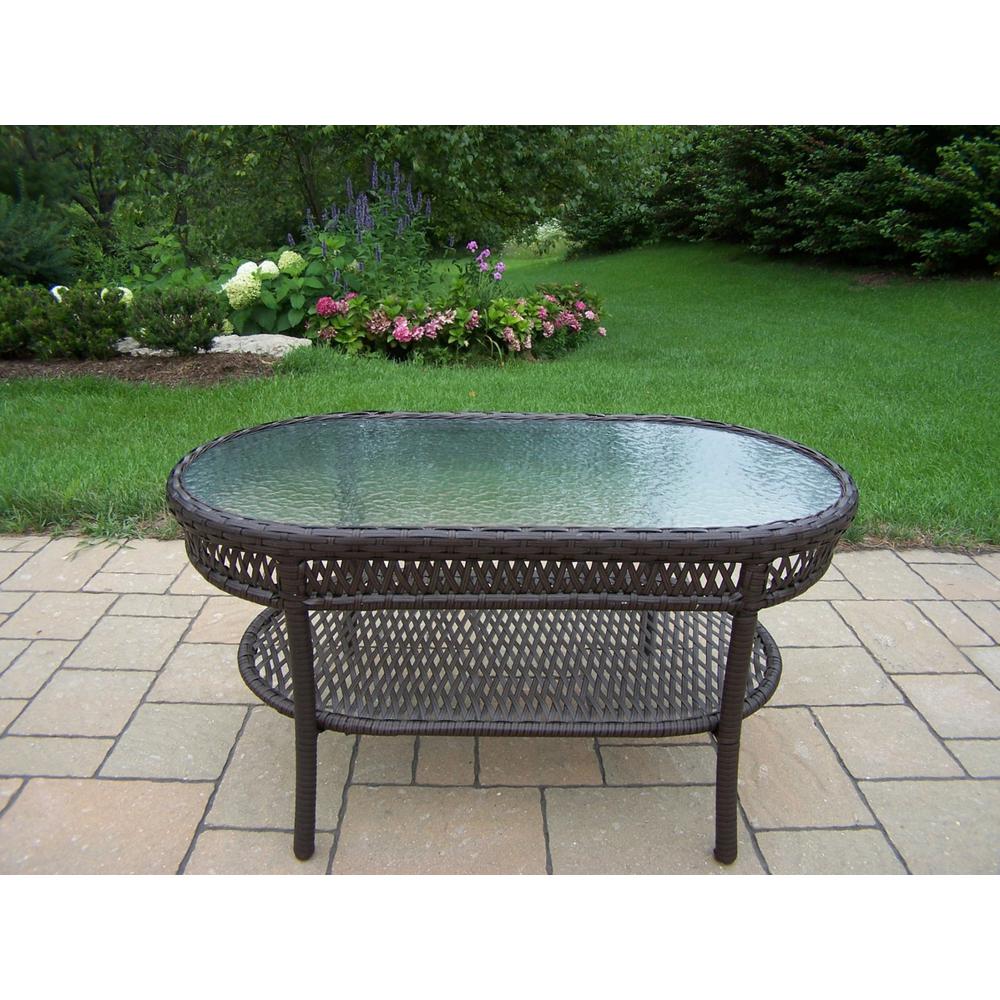 Oakland Living Wicker Outdoor Coffee Table Hd90092 Ct Cf The Home Oakland Living Wicker Outdoor Coffee Table