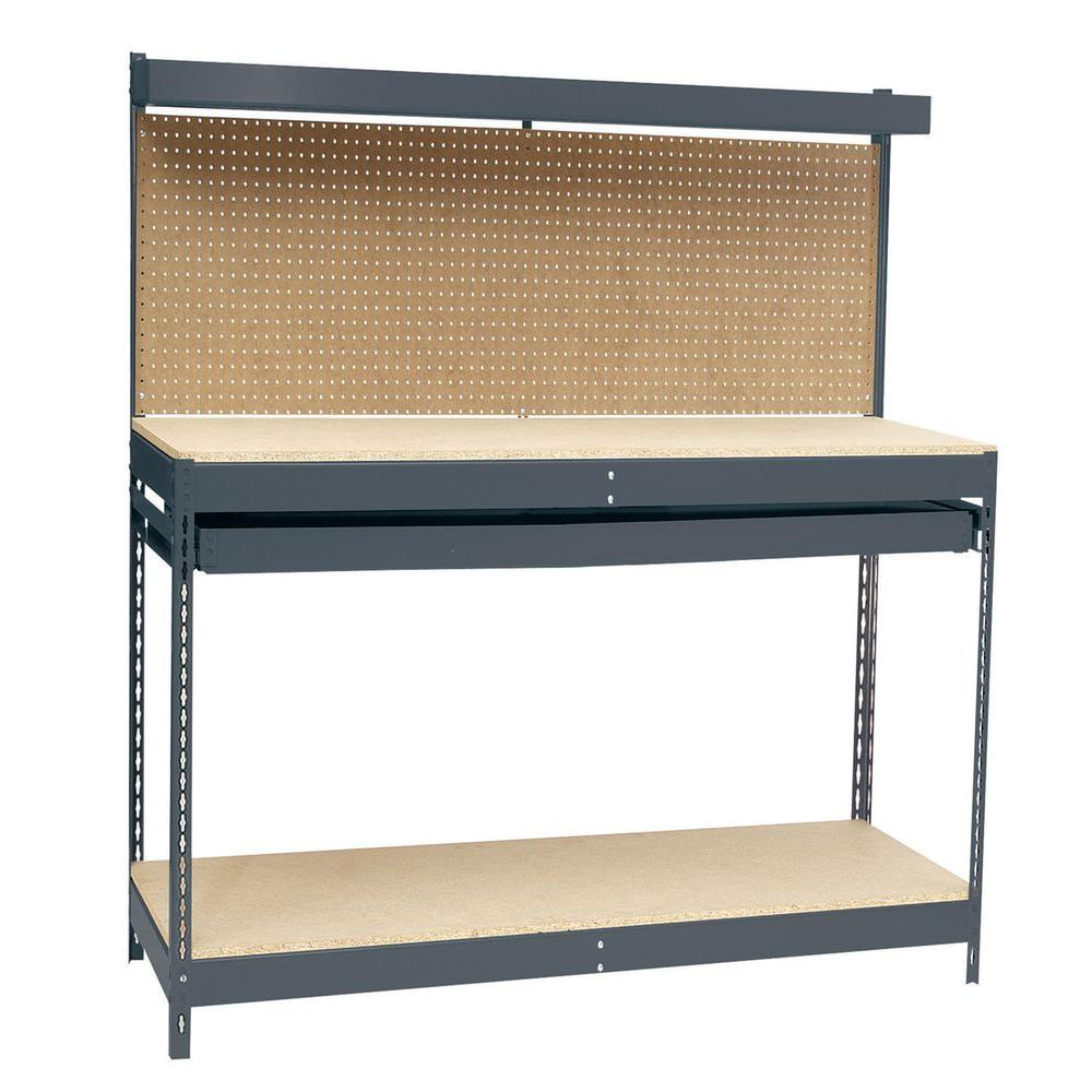 Edsal 48 in. W x 24 in. D Workbench with Storage-MRWB-4 - The Home Depot