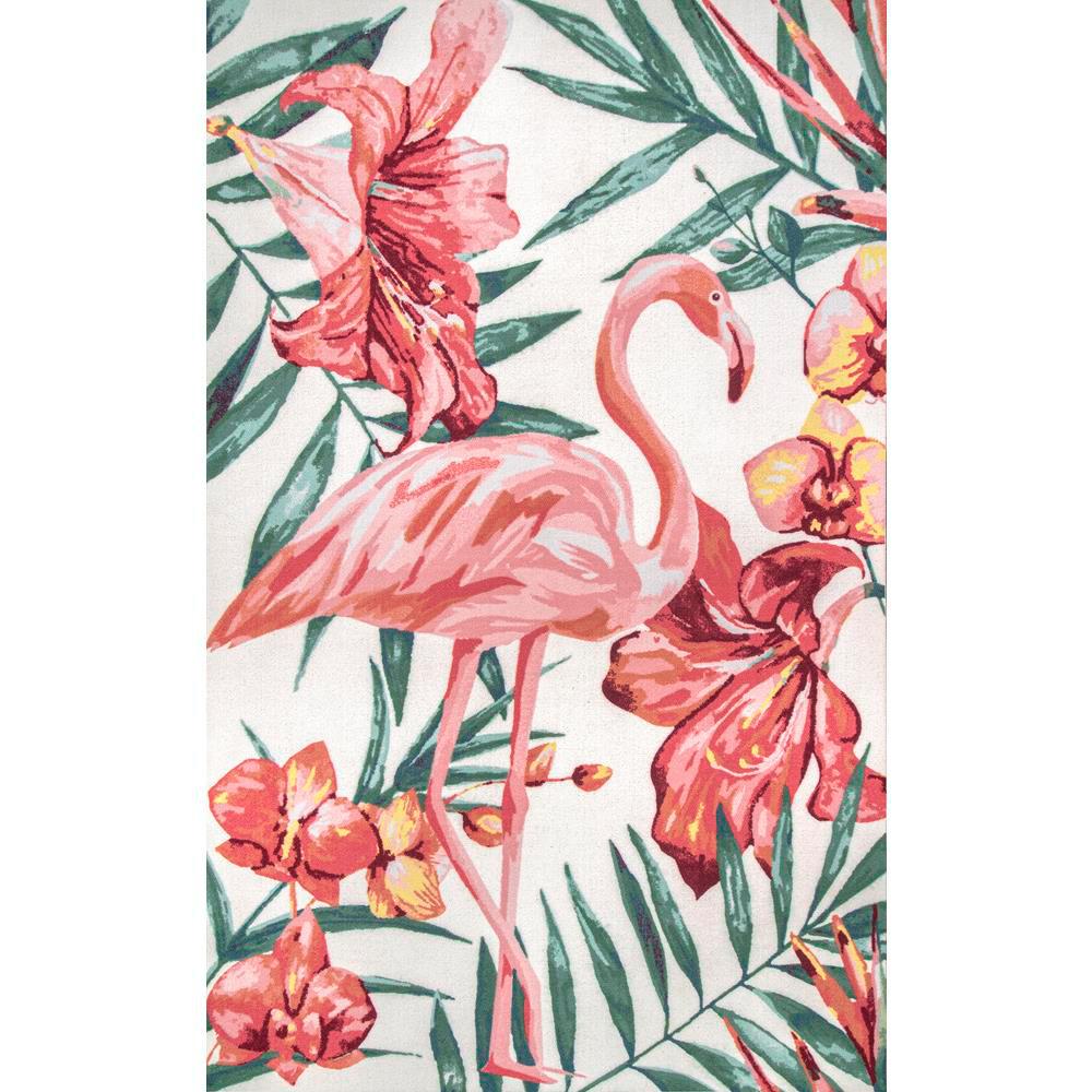 Nuloom Contemporary Fl Stephanie Multi Indoor Outdoor 8 Ft X 10 Area Rug