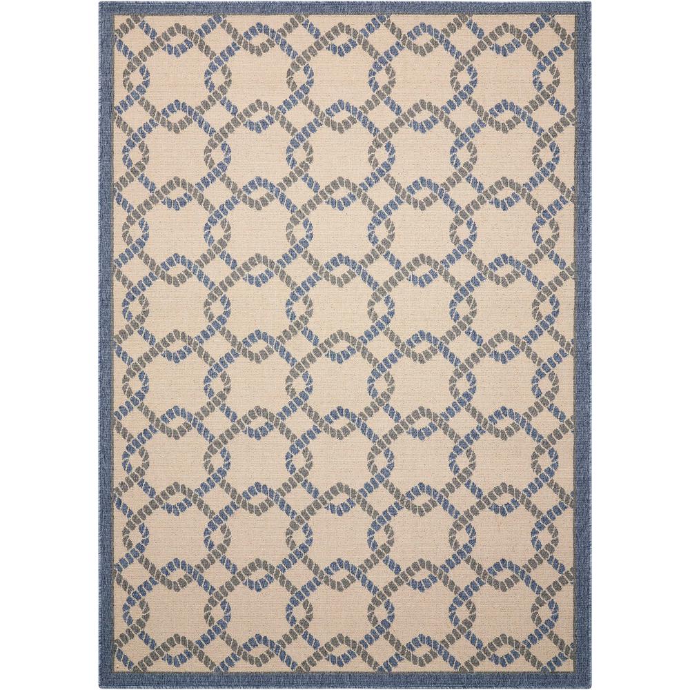 Nourison Caribbean Ivory Blue 9 Ft X 13 Indoor Outdoor Area Rug Caribbean Ivory Blue 9 Ft X 13 Indoor Outdoor Area Rug