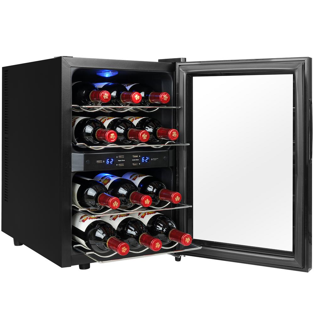 Magic Chef 28Bottle Wine Cooler in BlackMCWC28B The Home Depot