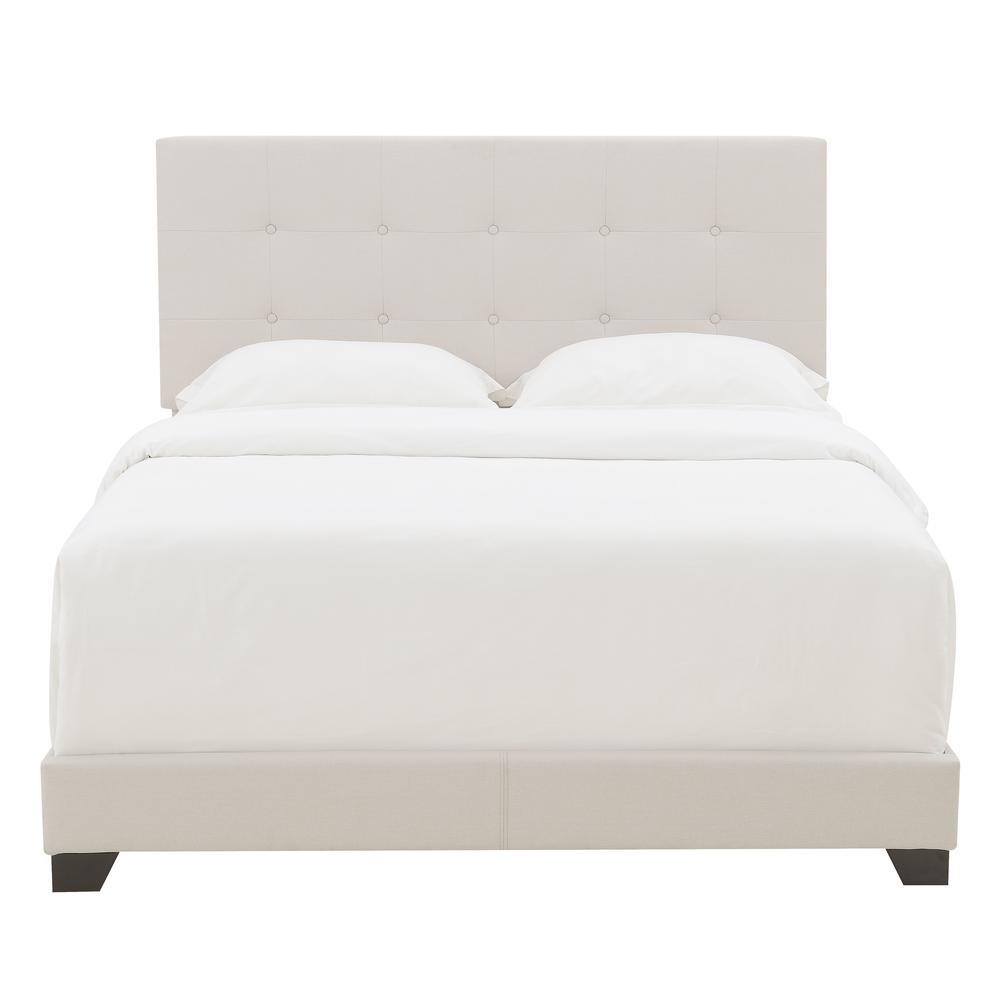 Biscuit Tufted Fog Grey Upholstered Queen Bed Ds A125 290 461 The Biscuit Tufted Fog Grey Upholstered Queen Bed