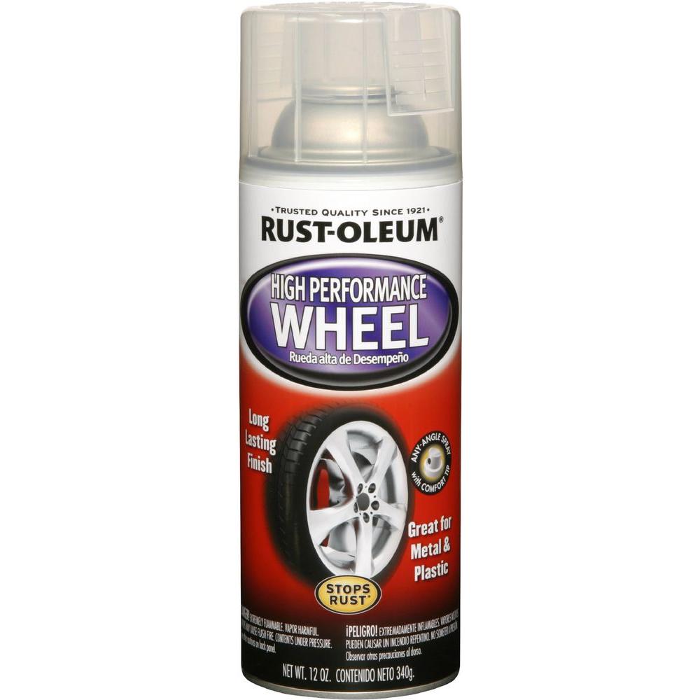 Rust-Oleum Automotive 12 oz. High Performance Gloss Clear Wheel Spray ...