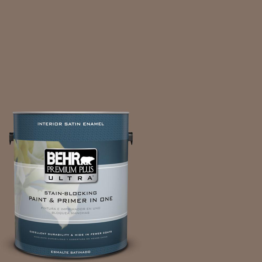 BEHR Premium Plus Ultra 1Gal. PPU517 Cardamom Spice Satin Enamel