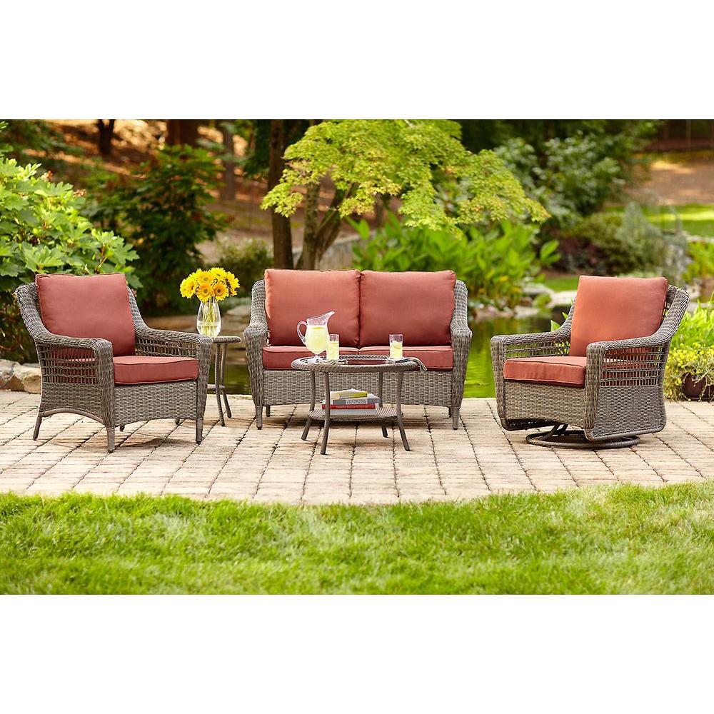 Hampton Bay Spring Haven Grey Wicker Outdoor Patio Coffee Table 65 20305 The Home Depot - Spring Haven Brown All Weather Wicker Outdoor Patio Coffee Table Hampton Bay Spring Haven Grey Wicker Outdoor Patio Coffee Table 65 20305 The Home Depot - Spring Haven Brown All Weather Wicker Outdoor Patio Coffee Table