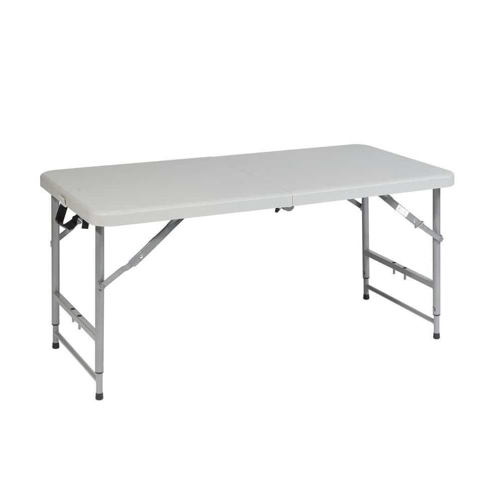 Office Star Products 4 Ft Adjule Folding Light Gray Office Star Products 4 Ft Adjule Folding Light Gray