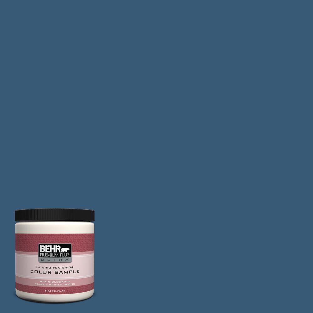 Behr Premium Plus Ultra 8 Oz Icc 85 China Pattern Matte Interior Exterior Paint And Primer In One Sample