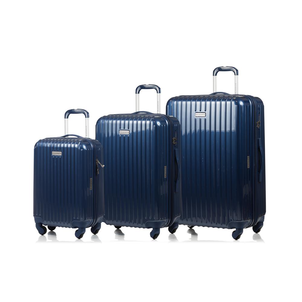 navy luggage set