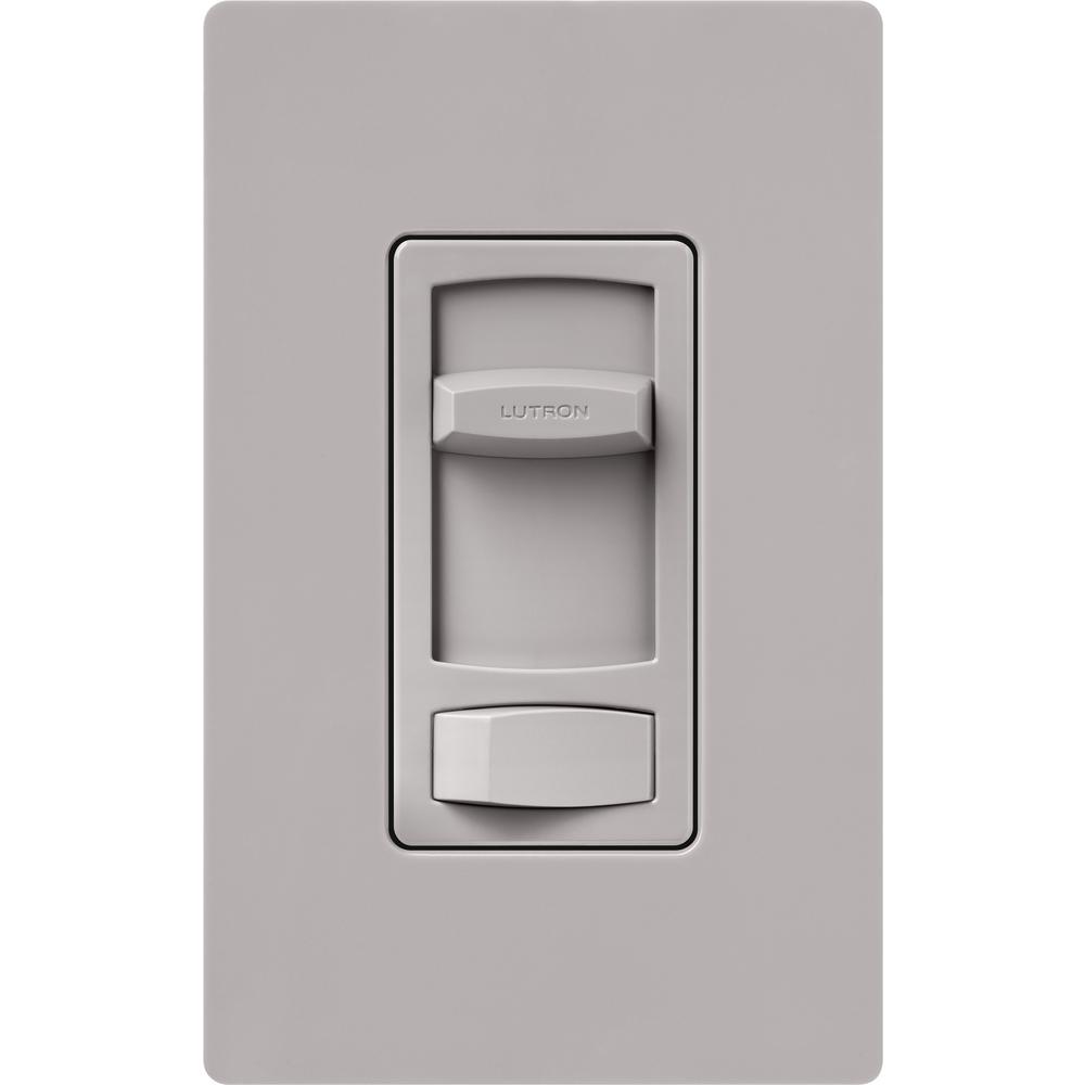 Lutron Skylark Contour 600-Watt Single Pole/3-Way Preset Dimmer - White ...