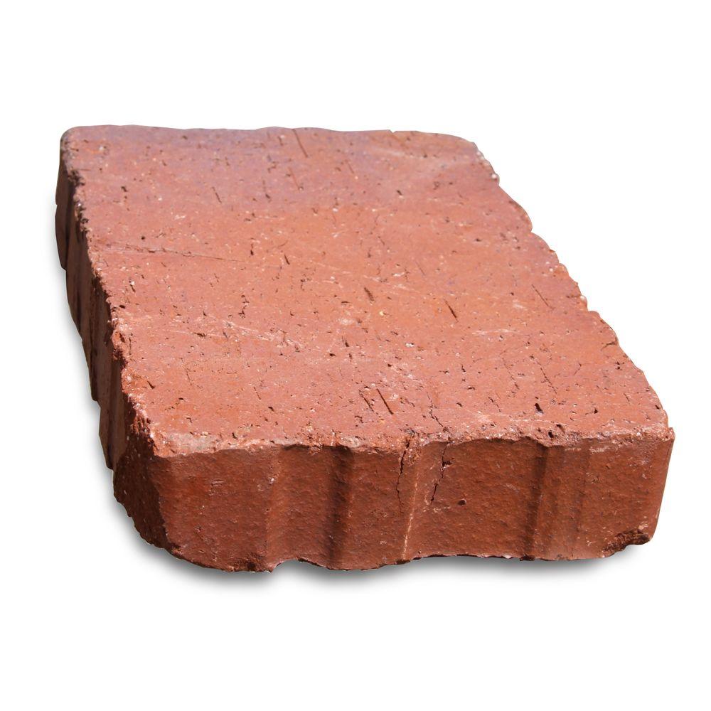 Unbranded Relic 6 in. x 1.63 in. x 9 in. Clay Red Flash Paver073602609 The Home Depot