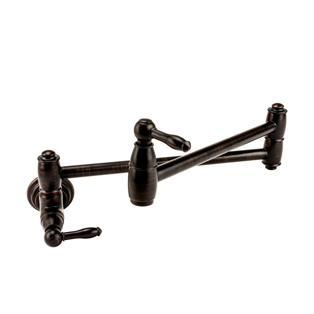 Brienza Traditional Wall Mount Pot Filler In Oil Rubbed Bronze Brienza Traditional Wall Mount Pot Filler In Oil Rubbed Bronze