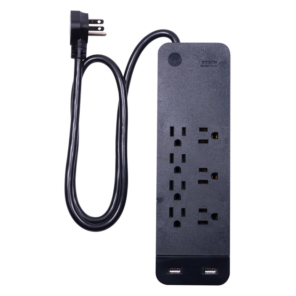 GE 7Outlet 1,780Joules Surge Protector with 2USB Ports and 3 ft