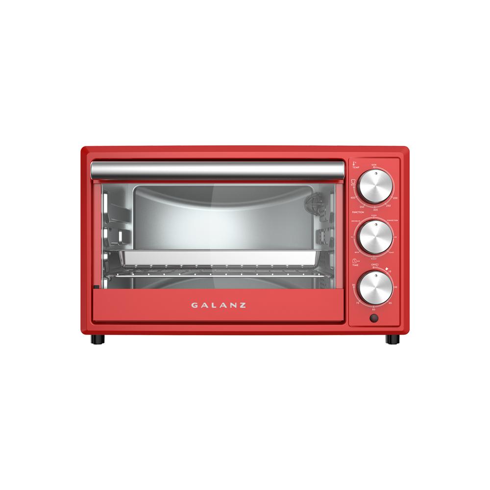 Galanz 0.9 Cu.Ft Retro Hot Rod Red Toaster Oven-GRH1209RDRM151 - The