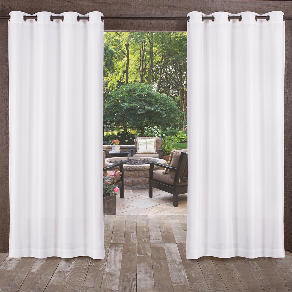 Biscayne 54 In W X 108 In L Indoor Outdoor Grommet Top Curtain