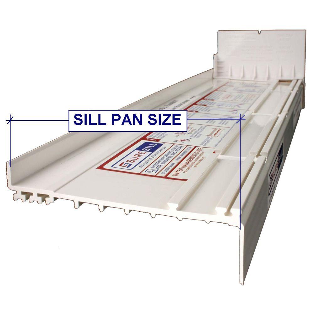 Suresill 4 1 8 In X 80 In White Pvc Sloped Sill Pans For Door
