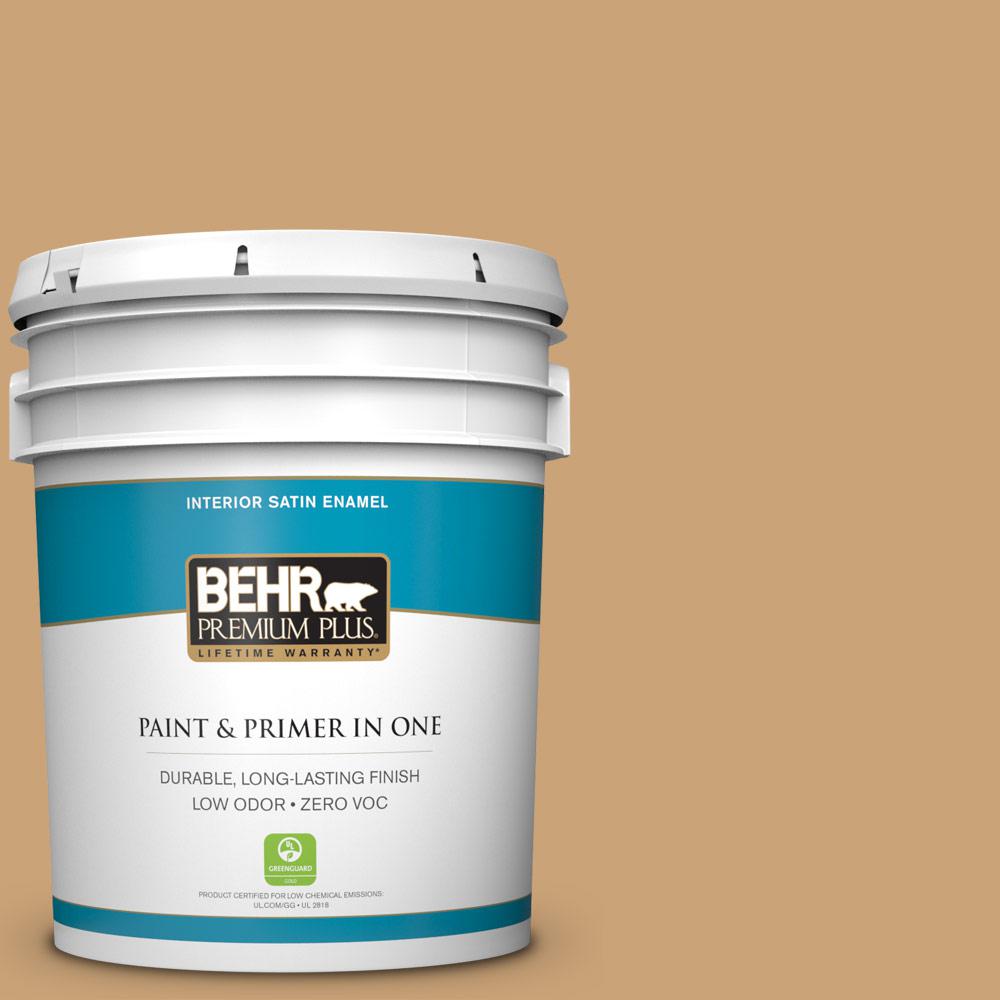 BEHR Premium Plus 5gal. S2305 Sugar Maple Satin Enamel Interior