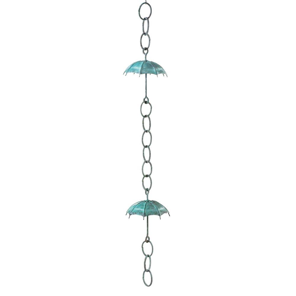 Good Directions Polished Copper Umbrella Rain Chain486P6 The Home Depot