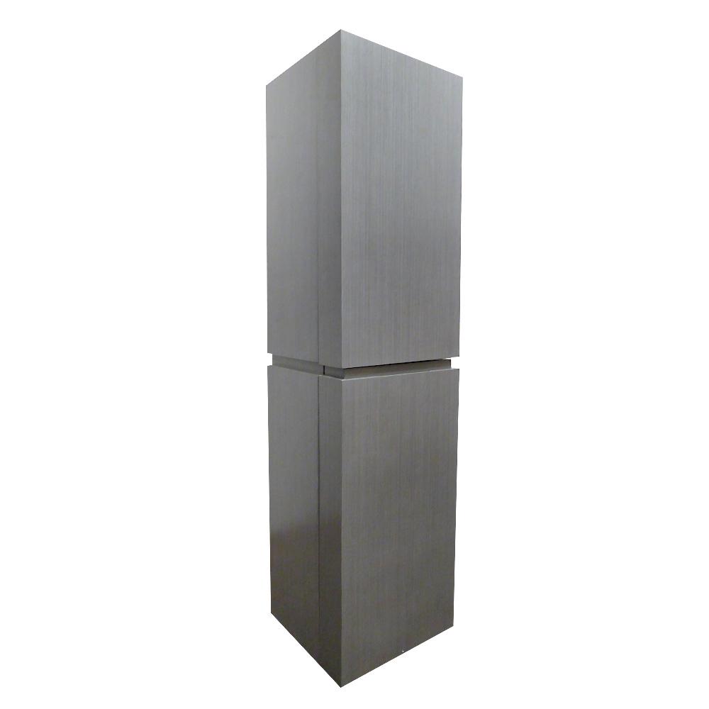 Bellaterra Home Mannheim 15 6 In W X D 61 H Wall Mannheim 15 6 In W X D 61 H Wall Mounted Linen Cabinet Gray