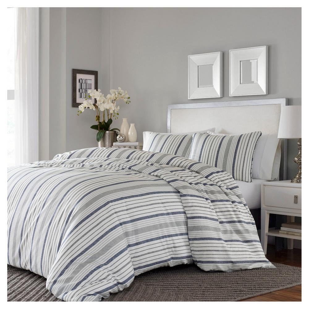 Stone Cottage Conrad 3 Piece Grey King Cotton Comforter Set 216991