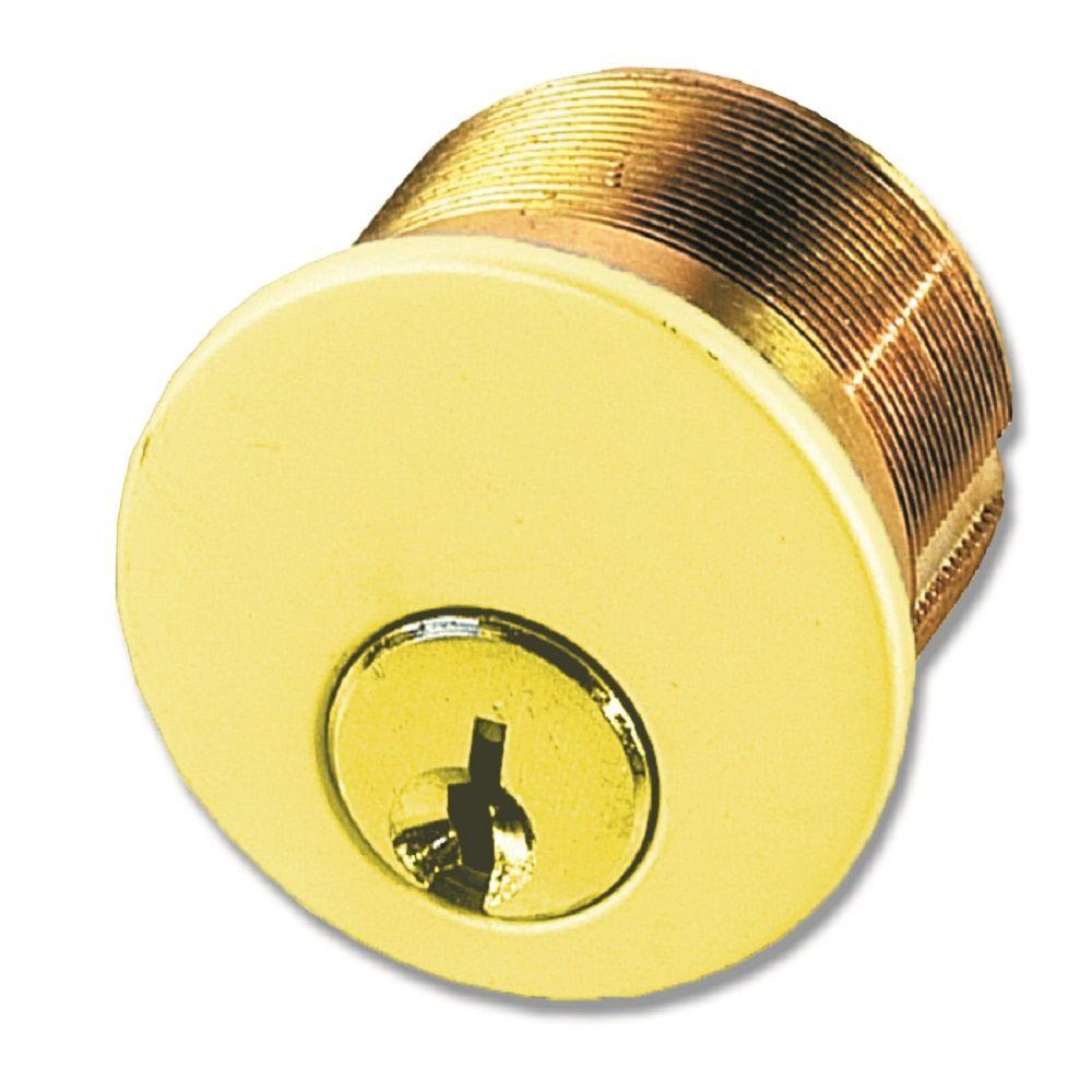 Taco 1 1/8 in. Solid Brass Mortise CylinderCYLTA560BSKDUS3 The Home