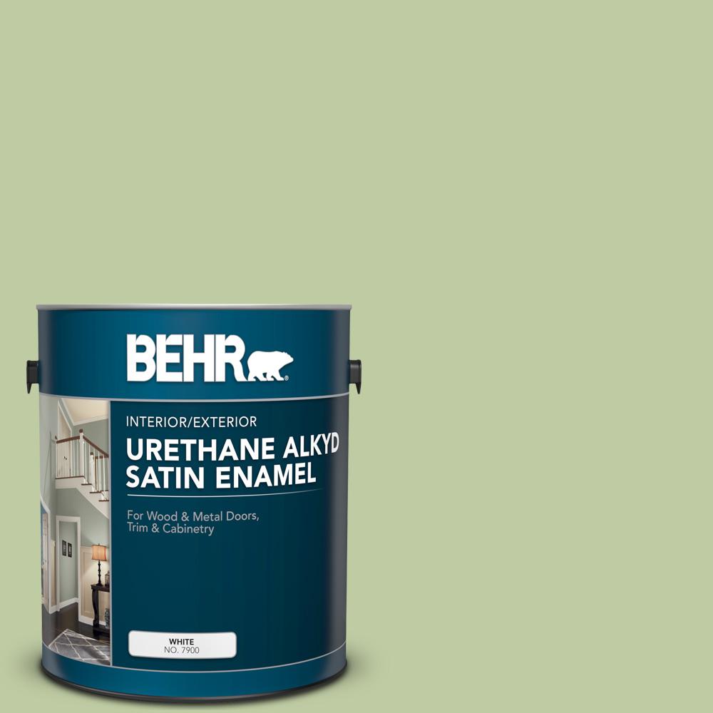 BEHR 1 gal. M3604 Marjoram Urethane Alkyd Satin Enamel Interior