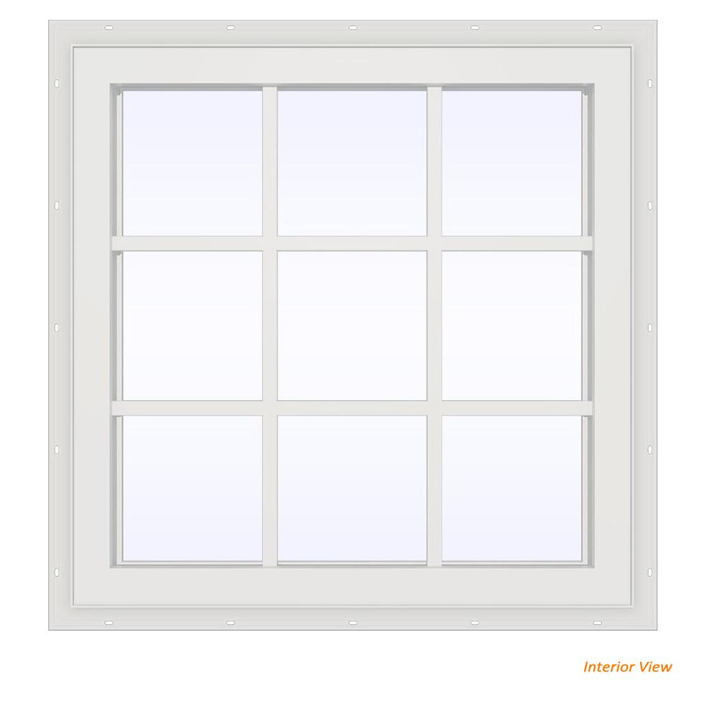 Jeld-wen 23.5 In. X 23.5 In. V-4500 Series White Vinyl Fixed Picture 