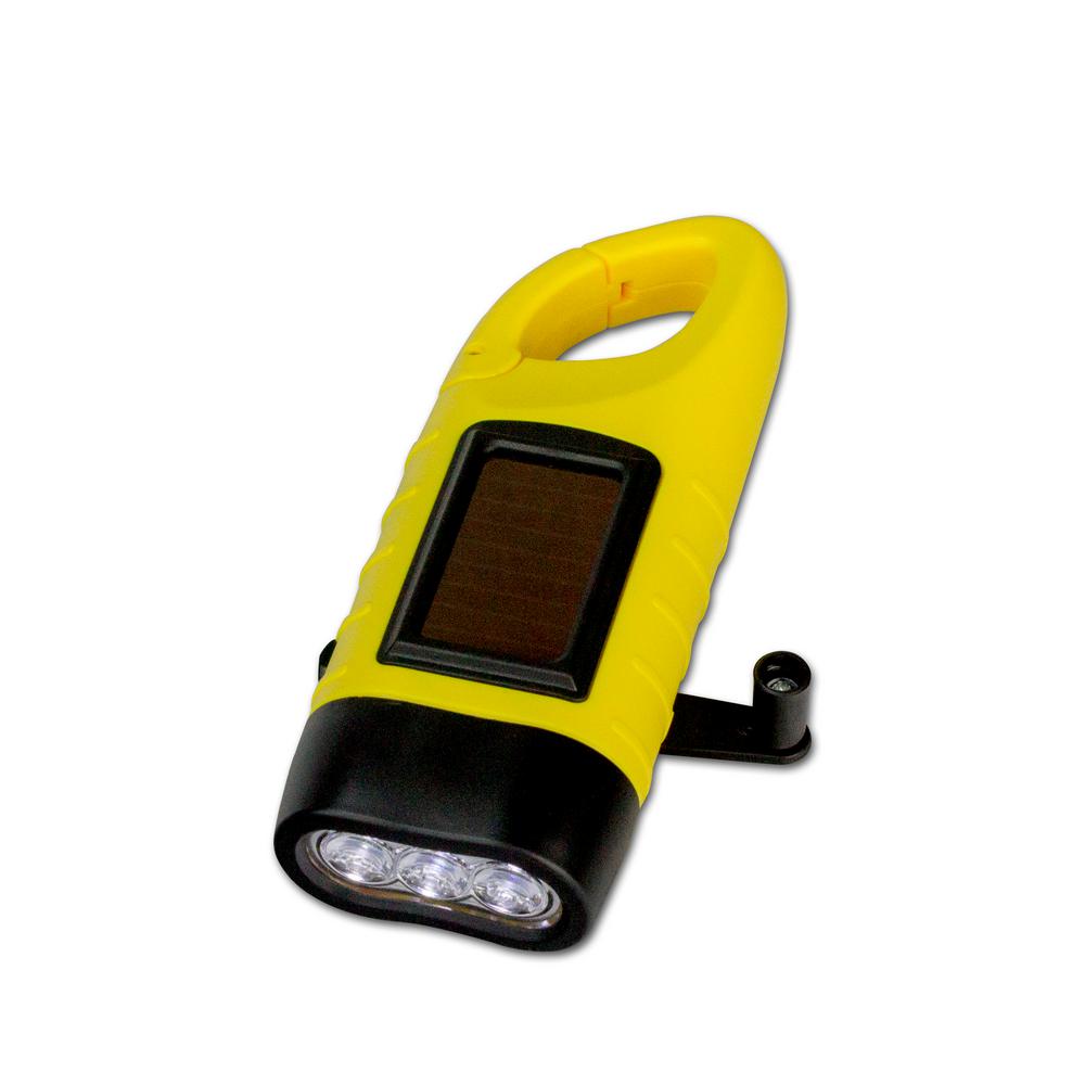 Yellow 10200The Element Dynamo Powered Solar Radio /& Flashlight with NOAA