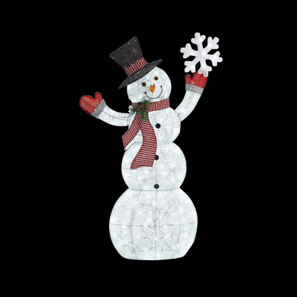 Home Accents Holiday 61.75 in. LED Lighted Acrylic Snowman with