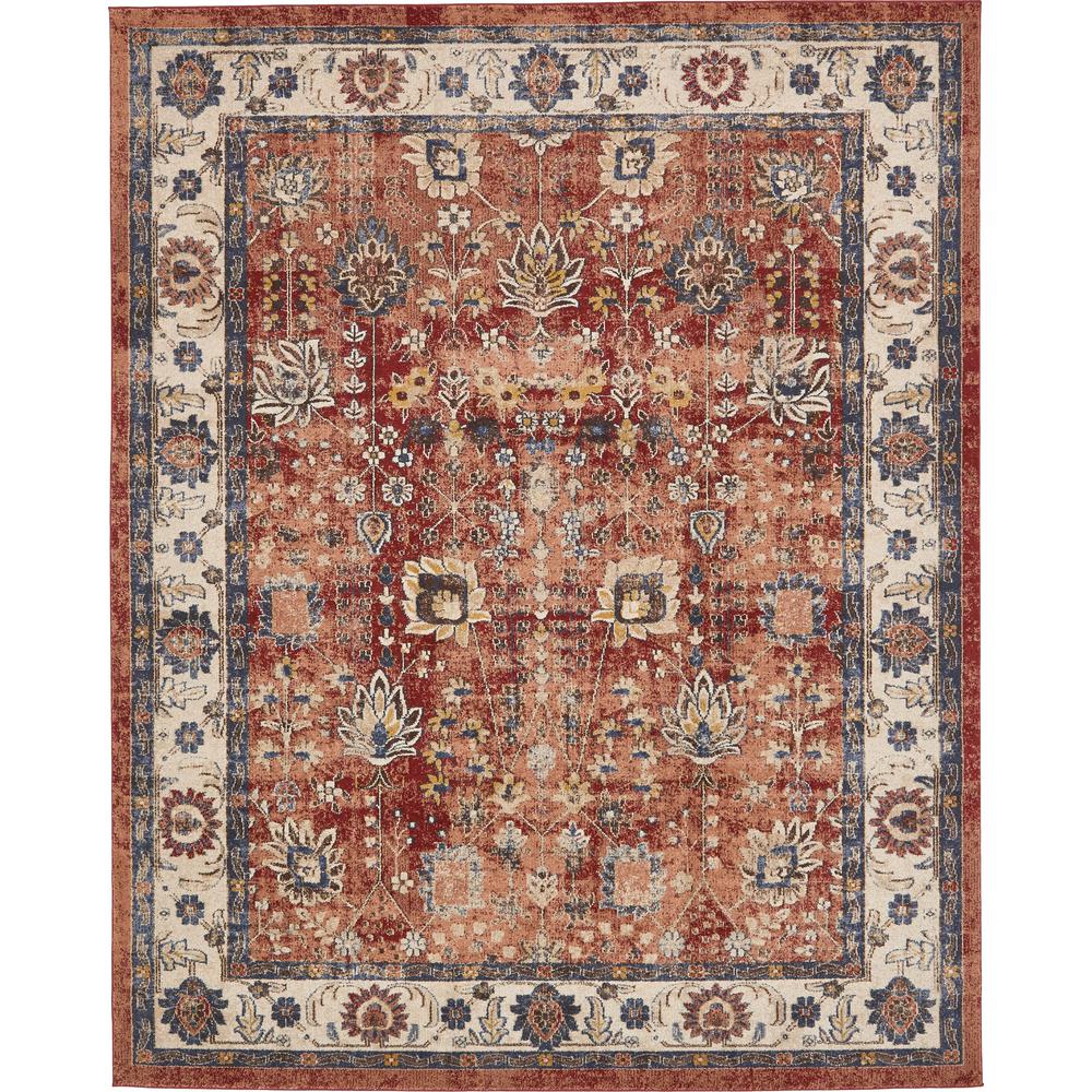 Unique Loom Utopia Antheia Terracotta 8 0 X 10 Area Rug