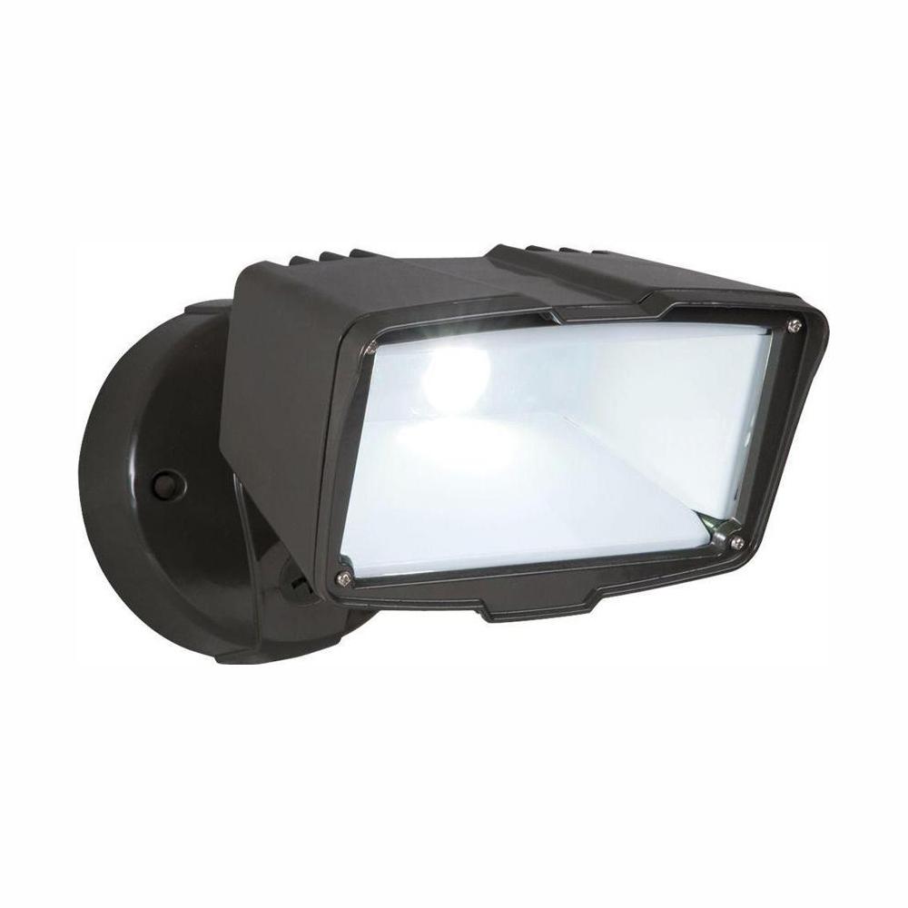 Defiant Bronze Integrated Led Outdoor Security Flood Light