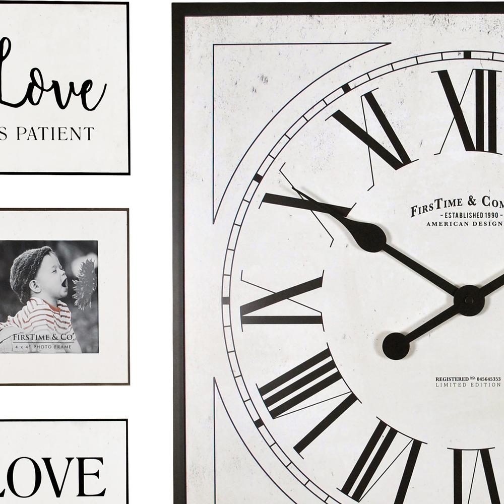 Firstime 32 In X 20 Love White Frame Gallery Set 00262