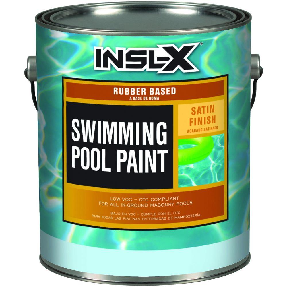 350 Uv Fade Resistant Exterior Paint The Home Depot Satin Rubber Based Aquamarine Swimming Pool Paint