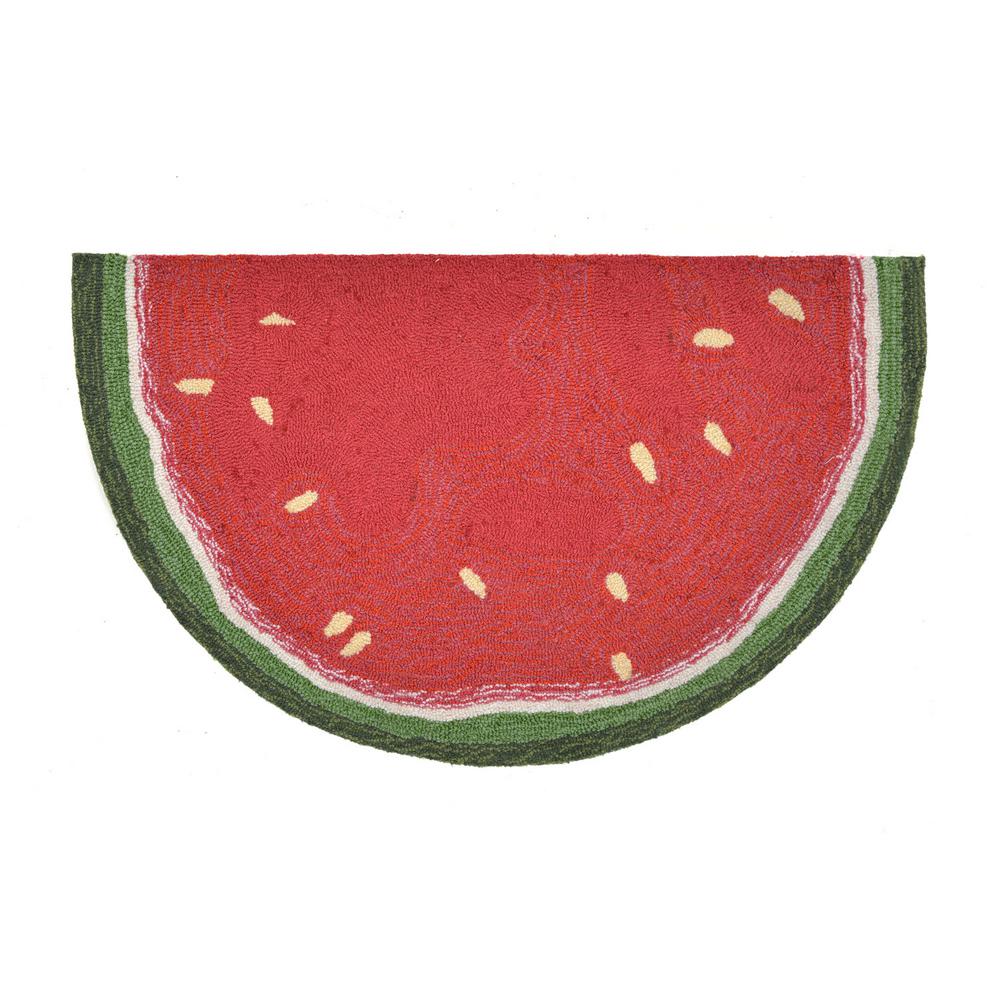 Woodside Summer Fruit Red 2 Ft X 3 Semicircle Indoor Outdoor Woodside Summer Fruit Red 2 Ft X 3 Semicircle Indoor Outdoor Area