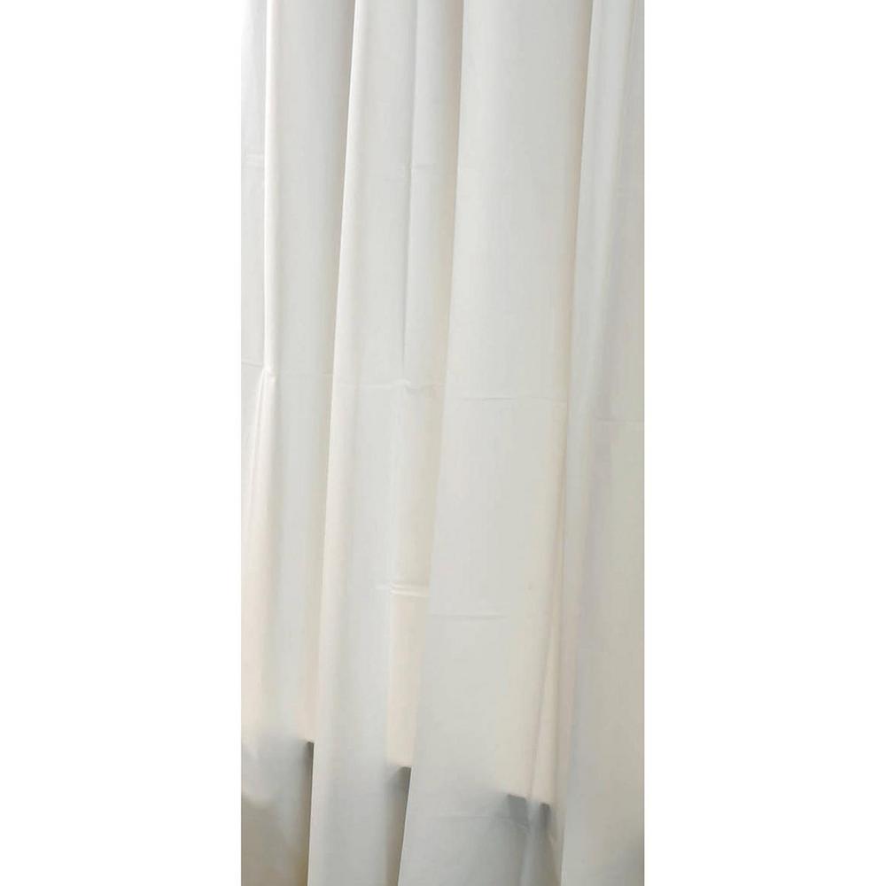 Solid Eva 71 In X 79 In White Bath Shower Curtain 1101100 The