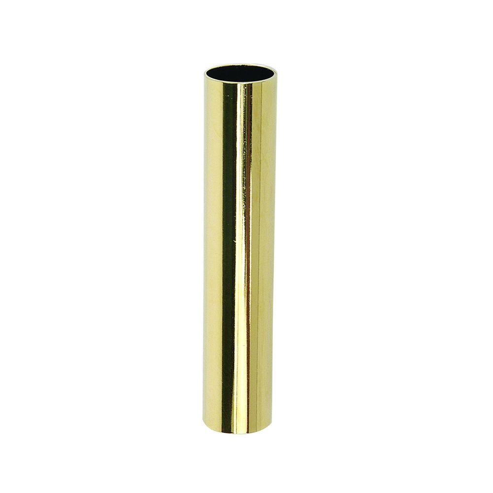 BrassCraft 1/2 in. Nominal Copper Cover Tube in Polished Brass8489 PH